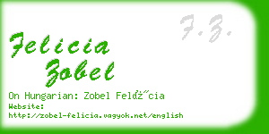 felicia zobel business card